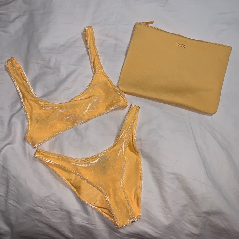 NEVER WORN Triangl “Astrid” Velvet Bikini